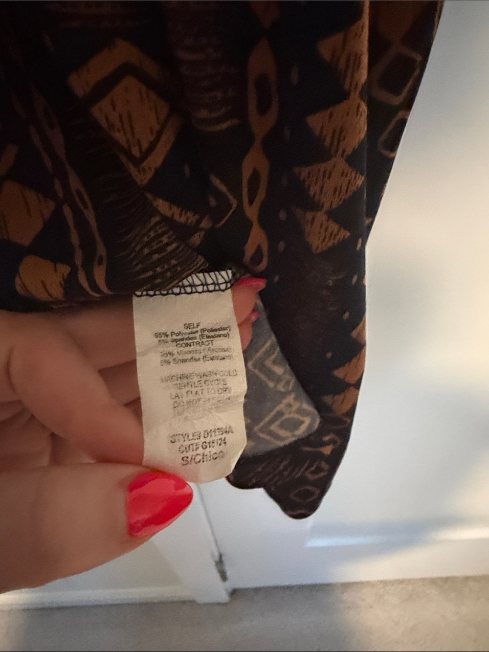 Gilli Black and Rust Wrap Midi Dress - Picture 3 of 4